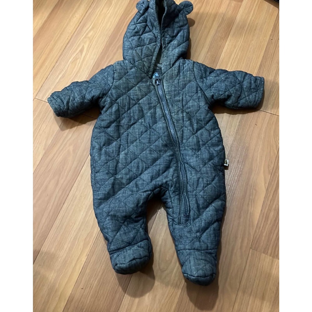 GAP Gray Quilted Kids Bodysuit